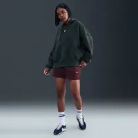 Nike Sportswear Phoenix Fleece женская Over-оверсайз Pullover Толстовка с капюшоном цвет зеленый