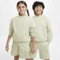Nike Sportswear Club Fleece Big детские свитшот цвет зеленый