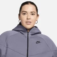 Nike Sportswear Tech Fleece Windrunner жіноча Full-Zip Толстовка з капюшоном (великі розміри) колір сірий