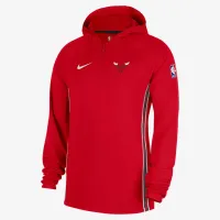 Chicago Bulls Zoned мужские Nike Dri-FIT NBA 1/4-Zip Толстовка с капюшоном цвет красный