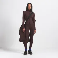 NikeSKIMS Vintage Seamless женская Full-Zip Куртка цвет коричневый