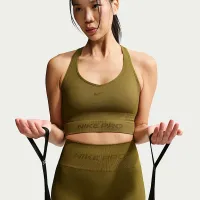 Nike Pro Seamless женская Dri-FIT Cropped Tank Top цвет коричневый