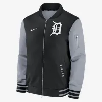 Detroit Tigers Authentic Collection Dugout мужские Nike MLB Full-Zip Bomber Куртка цвет черный