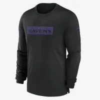 Baltimore Ravens Sideline Player Team Issue Men’s Nike Dri-FIT Long-Sleeve Top колір чорний