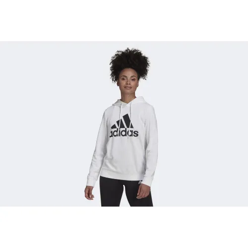 Кофта/футболка adidas Essentials Relaxed Logo Толстовка с капюшоном HD1800 - Белая