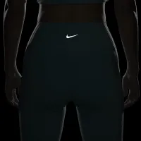 Nike One женская С высокой Талией 7/8 лосины с карманамицвет зеленый