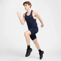 Nike Fast мужские Dri-FIT Brief-Lined Running 1/2-Length Tights синий