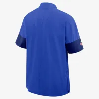 Los Angeles Rams Sideline Coach мужские Nike NFL 1/2-Zip Short-Sleeve Hooded Куртка синий