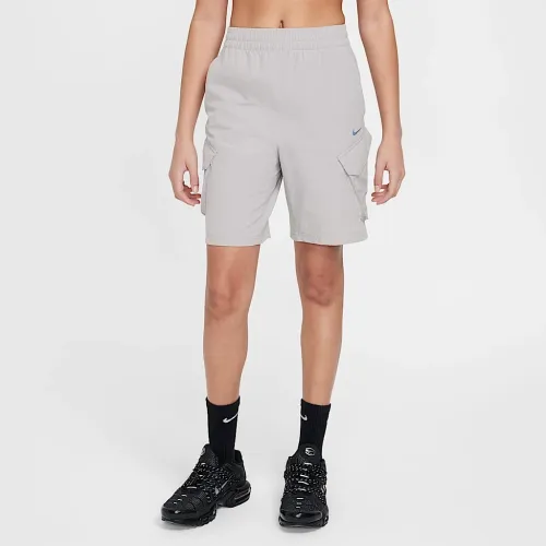 Nike Sportswear City Utility Big детские Cargo шорты цвет серый