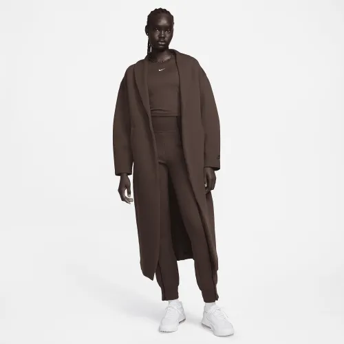 Nike Sportswear Tech Fleece женская оверсайз Duster Куртка цвет коричневый