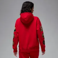 Nike Jordan Brooklyn Fleece женская Pullover Толстовка с капюшоном цвет красный