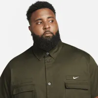 Nike Life чоловічі Woven Military Short-Sleeve Button-Down Shirt колір зелений