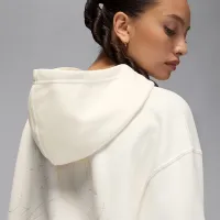 Nike Jordan Brooklyn Fleece жіноча Pullover Толстовка з капюшоном колір білий