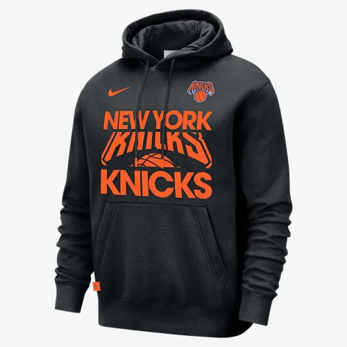 New York Knicks Club Courtside чоловічі Nike NBA Pullover Толстовка з капюшоном колір чорний