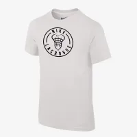 Nike Swoosh Lacrosse Big Kids' (Boys') T-Shirt White