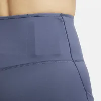 Nike Go женская Firm-Support С высокой Талией Cropped лосины с карманамисиний
