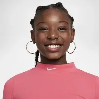 Nike Sportswear Girls' Long-Sleeve Top Pink