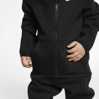Nike Sportswear Tech Fleece Baby (12-24M) Толстовка з капюшоном and Pants комплект колір чорний