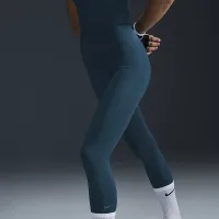 Nike One женская С высокой Талией Full-Length лосины синий