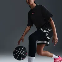 Nike A'ja Wilson жіноча A'symmetric Mid-Rise Single-Leg баскетбольні лосіни колір чорний