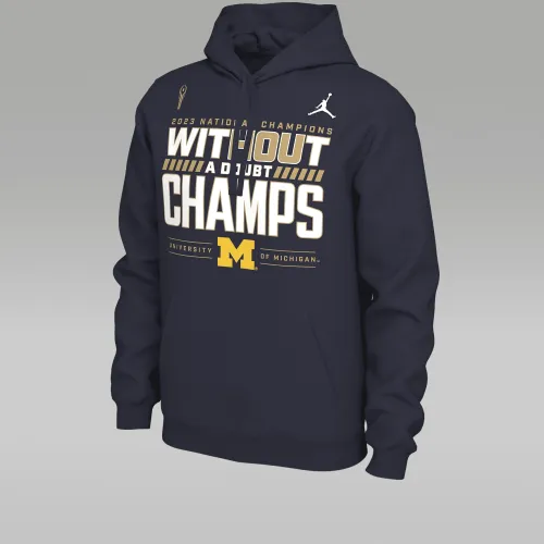 Nike Michigan мужские Jordan College Толстовка с капюшоном синий