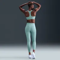 Nike Swift женская С высокой Талией 7/8 Running лосины с карманамицвет зеленый