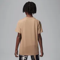 Nike Jordan Big дитячі Embroideколір червоний футболка колір коричневий
