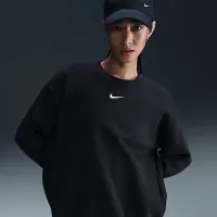 Nike Sportswear Phoenix Fleece жіноча оверсайз Crew-Neck світшот колір чорний