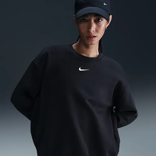 Nike Sportswear Phoenix Fleece жіноча оверсайз Crew-Neck світшот колір чорний