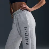 Nike Sportswear Phoenix Fleece женская С высокой Талией оверсайз Sweatpants цвет коричневый