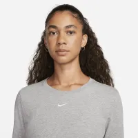Nike Sportswear Premium Essentials женская Long-Sleeve футболка цвет серый