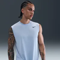 Nike Dri-FIT Legend чоловічі Sleeveless Fitness футболка блакитний
