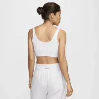 Nike Sportswear Chill Terry женская Slim French Terry Cropped Tank цвет коричневый