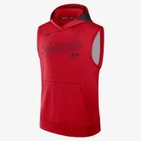 Washington Nationals Authentic Collection Men’s Nike Dri-FIT MLB Sleeveless Pullover Толстовка з капюшоном колір червоний