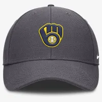 Milwaukee Brewers Club чоловічі Nike Dri-FIT MLB Adjustable Hat колір сірий