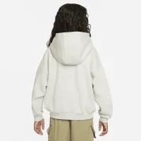 Nike SB Icon Fleece EasyOn Big дитячі оверсайз Pullover Толстовка з капюшоном колір сірий