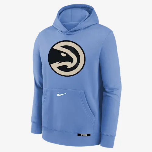 Atlanta Hawks Club City Edition Big детские Nike NBA Pullover Толстовка с капюшоном синий
