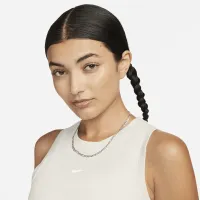 Nike Sportswear Chill Knit женская Tight Cropped Mini-Rib Tank Top цвет коричневый
