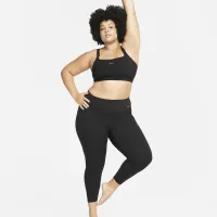 Nike Zenvy жіноча Gentle-Support З високою талією 7/8 лосіни (великі розміри) колір чорний