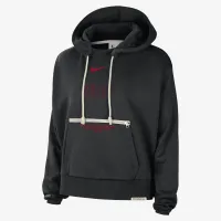 Chicago Bulls Standard Issue женская Nike Dri-FIT NBA Pullover Толстовка с капюшоном цвет черный