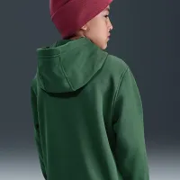 Nike Sportswear Club Fleece Big детские Full-Zip Толстовка с капюшоном цвет зеленый