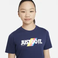 Nike Sportswear Big детские футболка синий