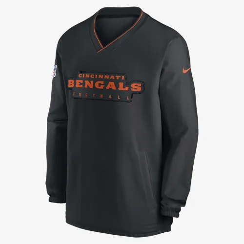 Cincinnati Bengals Sideline мужские Nike NFL Long-Sleeve Ветровка цвет черный