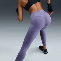 Nike Universa женская Medium-Support С высокой Талией 7/8 лосины цвет фиолетовый