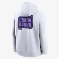 Nike Naomi Osaka мужские Club Fleece Pullover Tennis Толстовка с капюшоном цвет белый