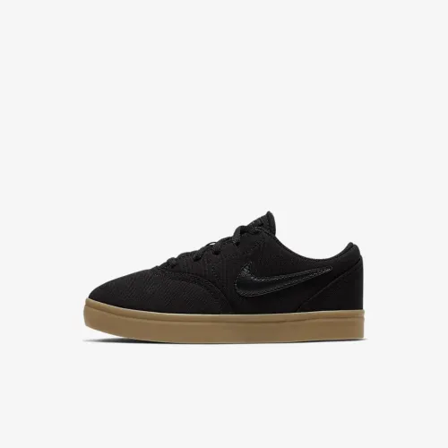 Nike SB Check Canvas Little детские Skate Кроссовки цвет черный