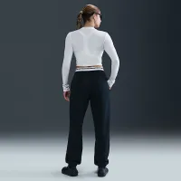 Nike Sportswear Chill Knit женская Slim Long-Sleeve Cropped Top цвет белый