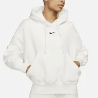 Nike Sportswear Phoenix Fleece женская Over-оверсайз Pullover Толстовка с капюшоном цвет белый