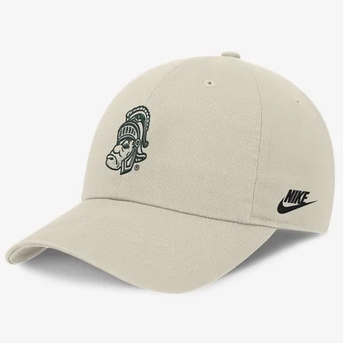 Michigan State Spartans Legacy Club Swoosh чоловічі Nike Dri-FIT College Adjustable Hat колір коричневий