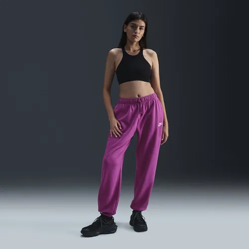 Nike Sportswear Club Fleece женская Mid-Rise оверсайз Sweatpants цвет фиолетовый